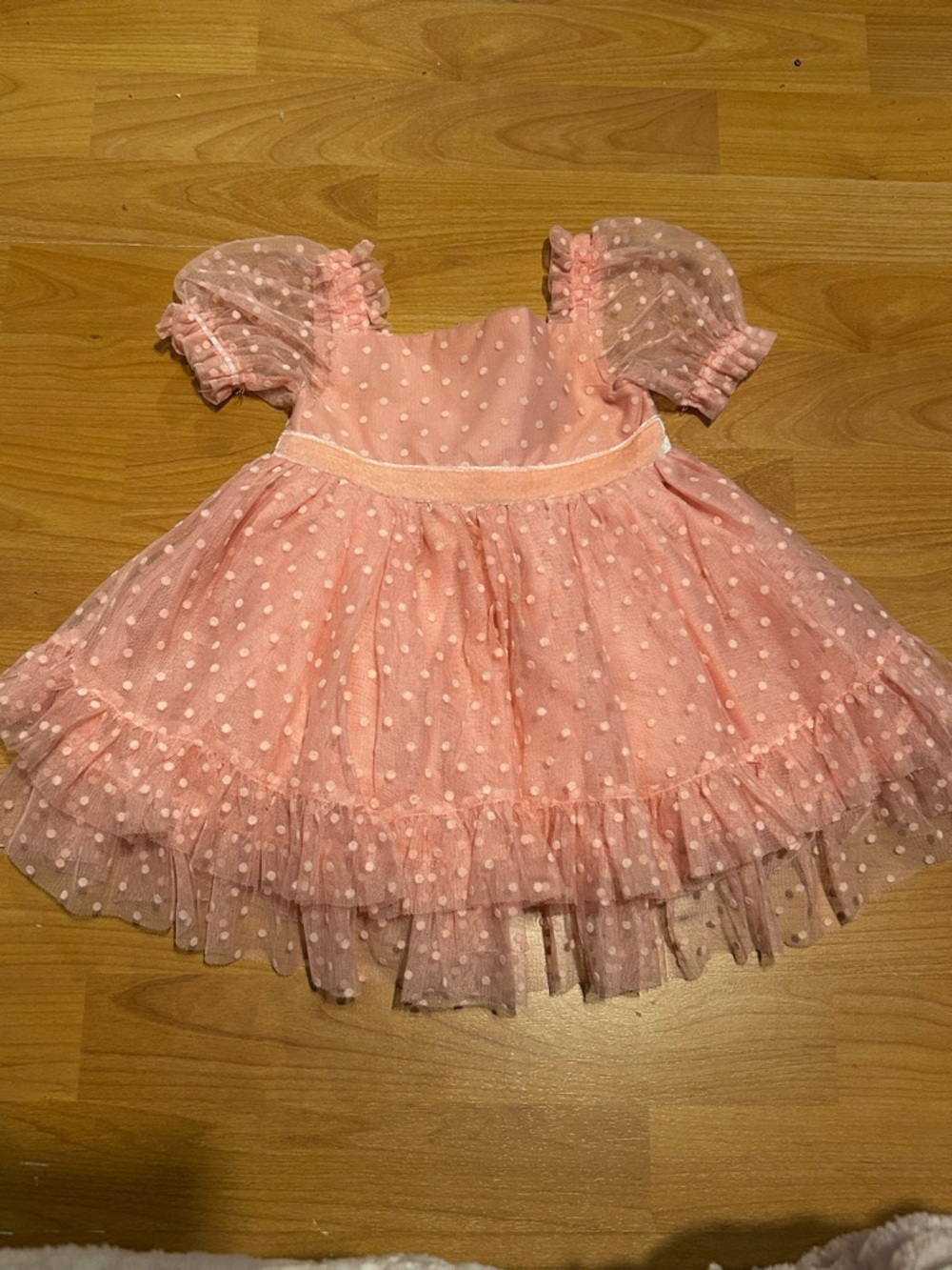 Like New Cynthia Rowley Size 18 mon Pink Tulle Dress with Ribbon Detail Infant